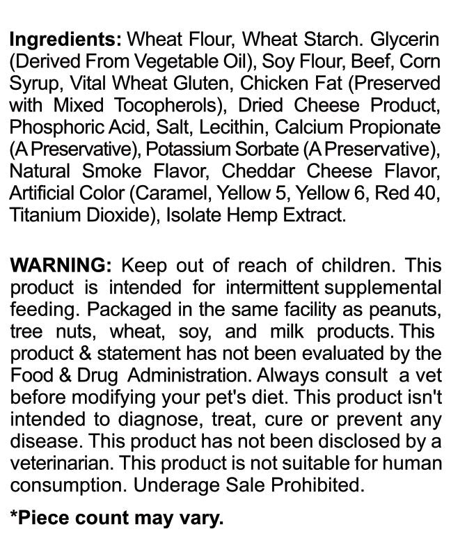 Cookies - CBD Pet Treat 16oz 200mg - Soft Chew - Baked Bones