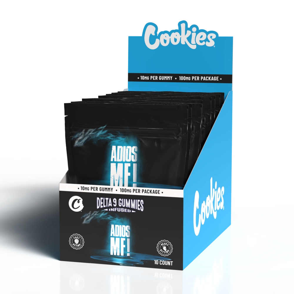 Cookies - Delta 9 Gummy 10mg - Adios MF - 10ct Bag - 10ct Pop Box