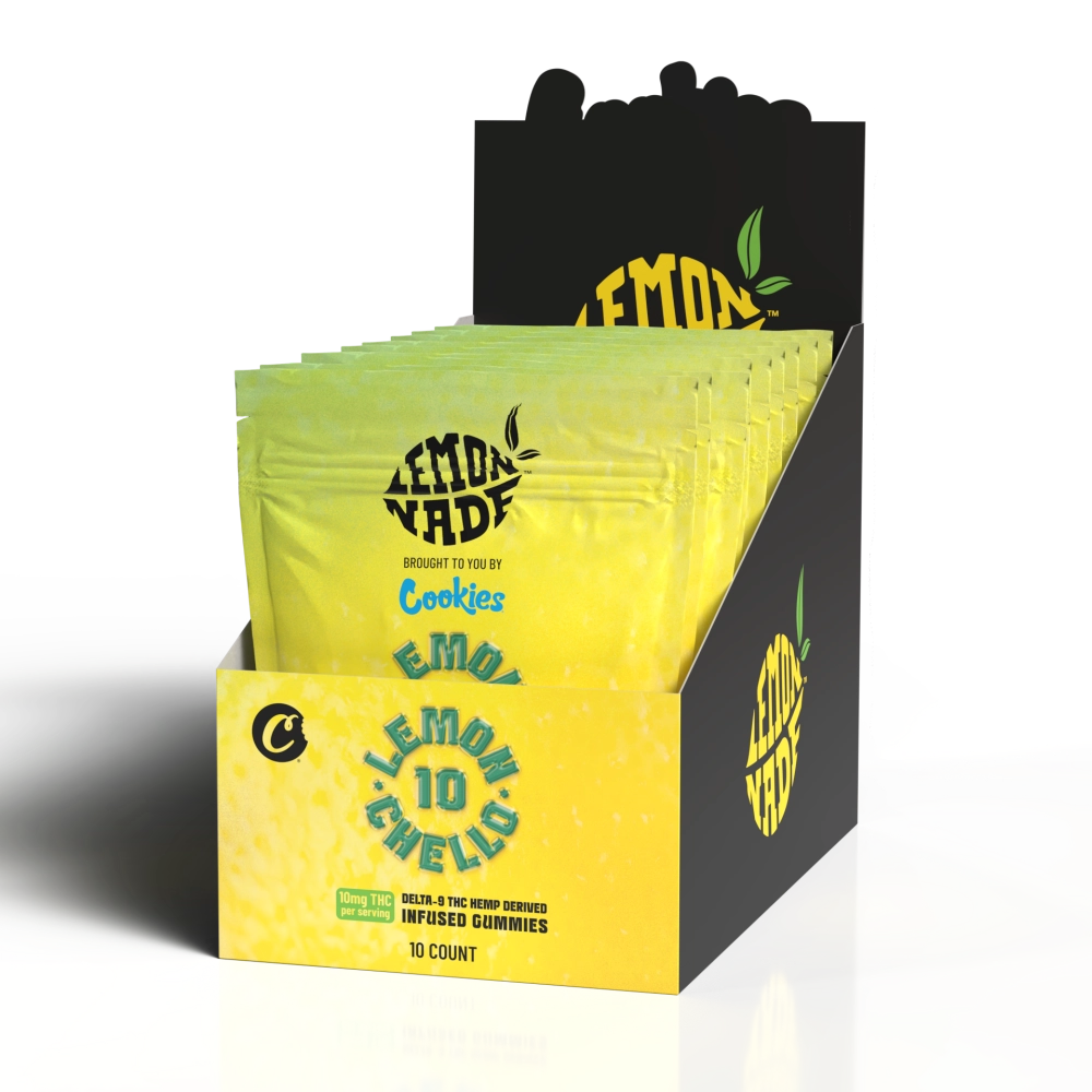 Cookies - Delta 9 Gummy 10mg - Lemonchello - 10ct Bag - 10ct Pop Box