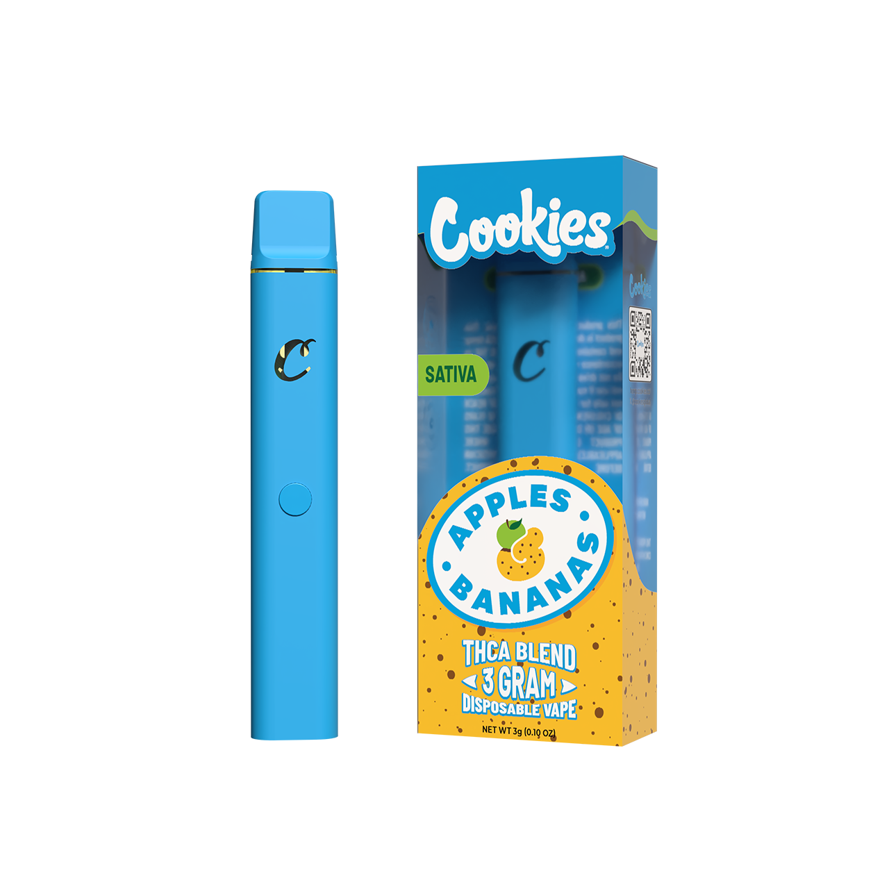 Cookies - THCA Disposable 3g - Apples & Bananas - 5ct Pop Box