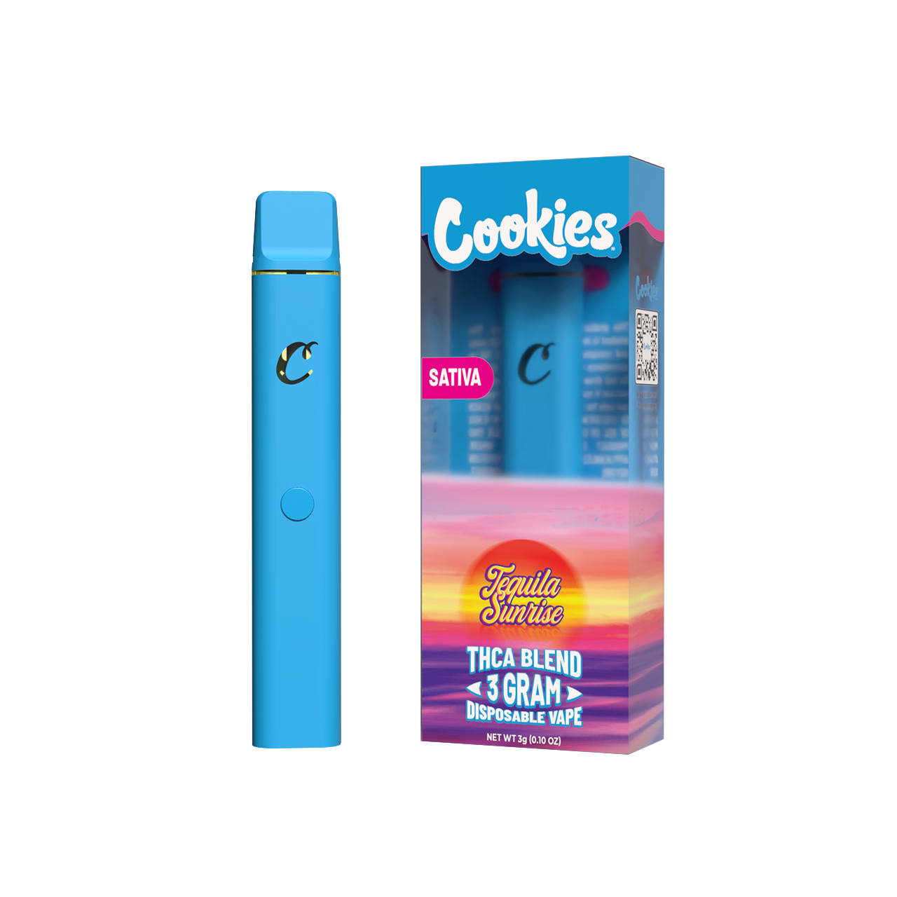 Cookies - THCA Disposable 3g - Tequila Sunrise - 5ct Pop Box