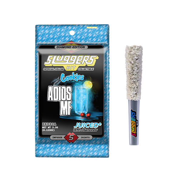 Slugger - Juiced Pre-Roll 5 pack - Indica - Adios MF - 12ct Display
