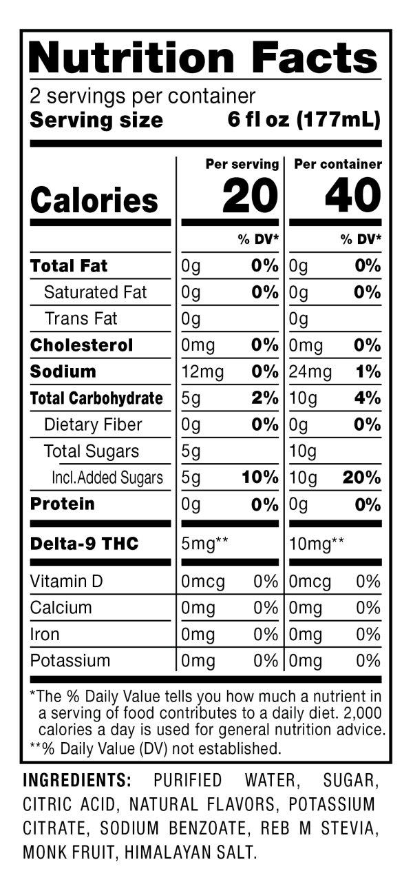 Cookies - THC Seltzer Can 10mg - Huckleberry Gelato - 24 Pack