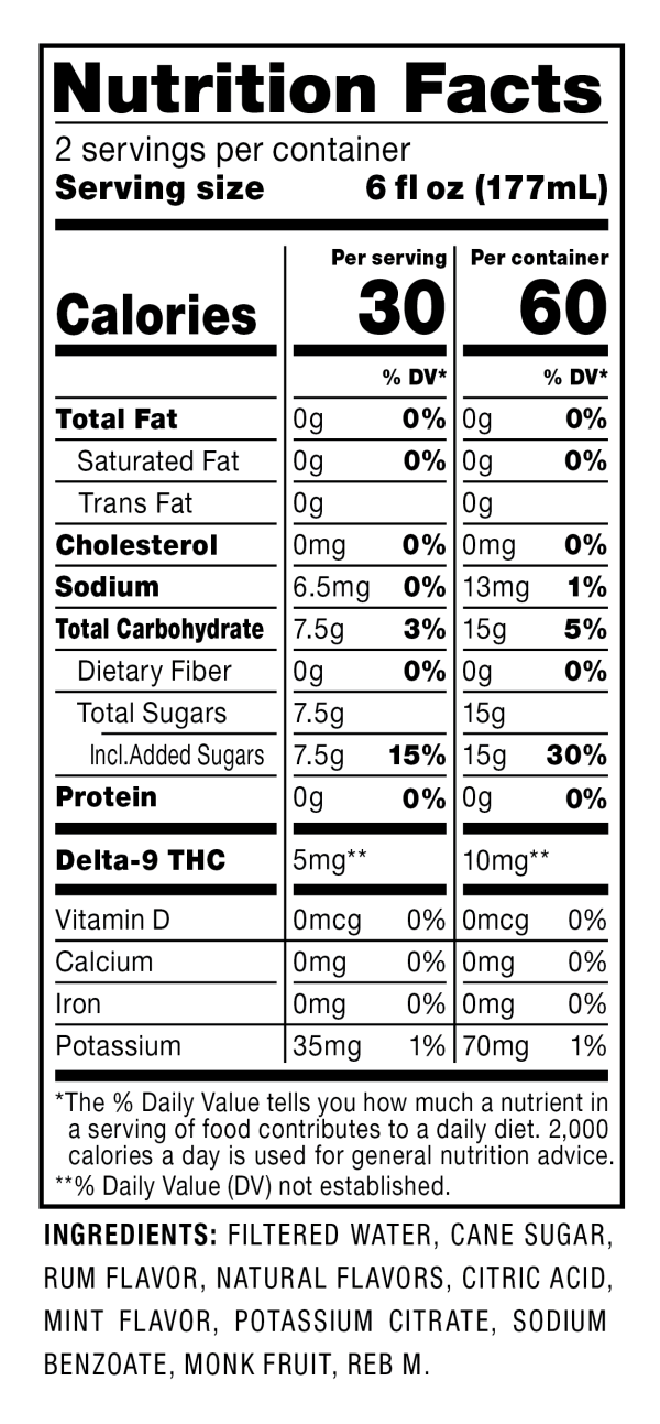 Cookies - Delta 9/THC Seltzer Can 10mg - Miami Mint - 24 Pack