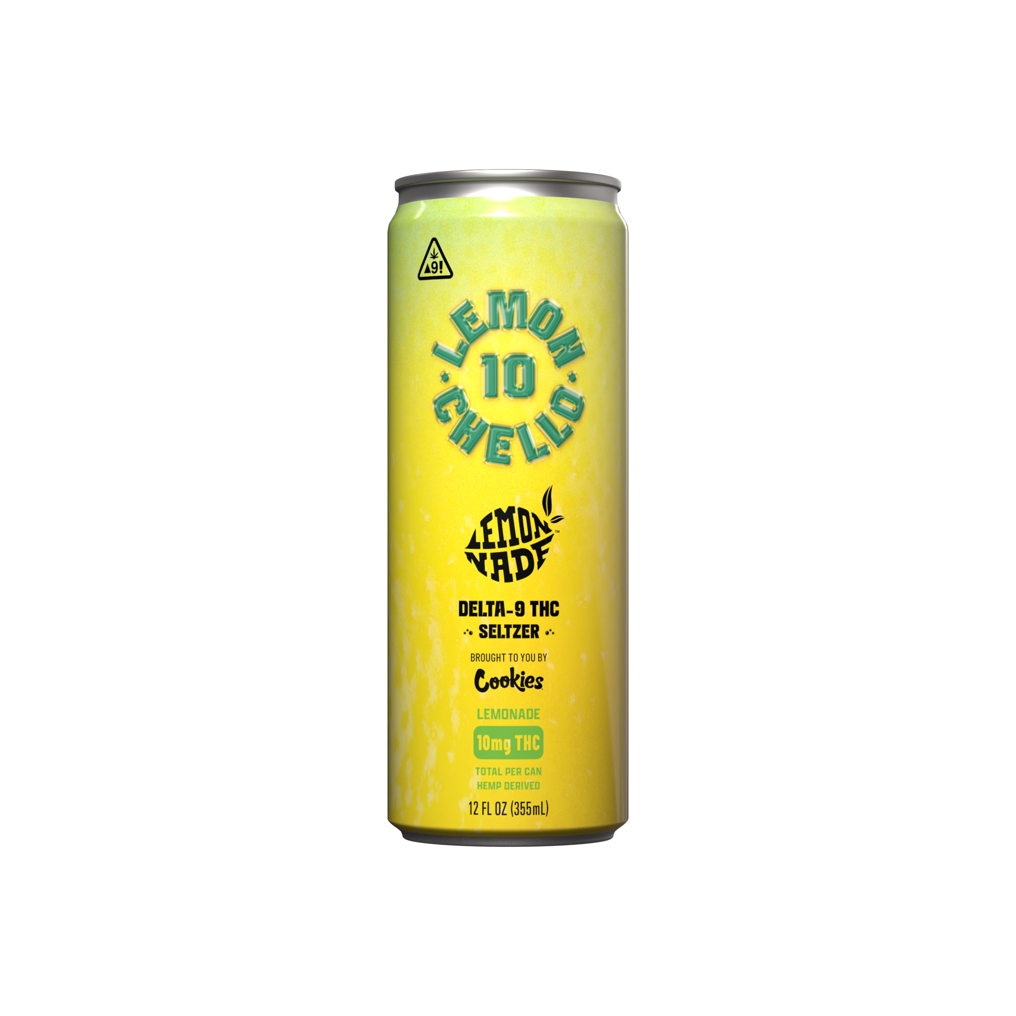 Delta 9/THC Seltzer Can 10mg - Lemonchello - 24 Pack