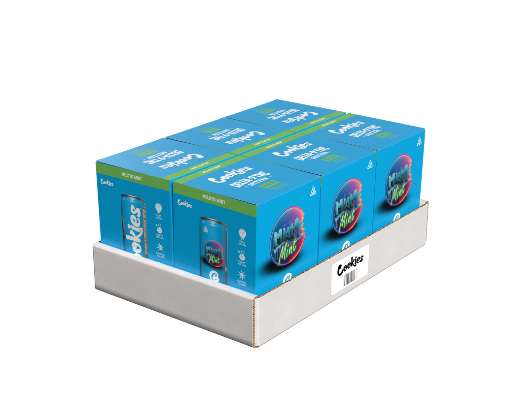 Cookies - Delta 9/THC Seltzer Can 10mg - Miami Mint - 24 Pack