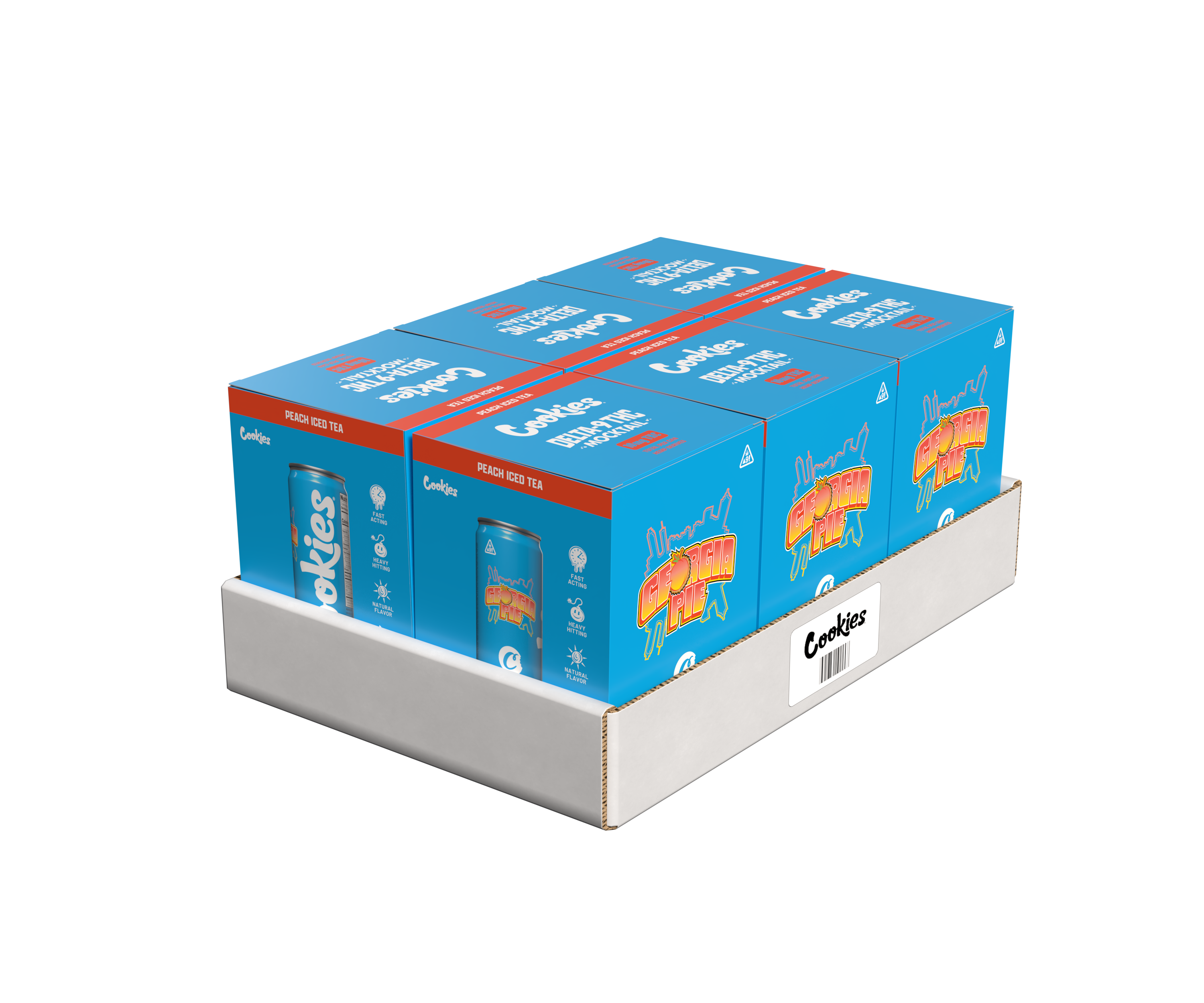 Cookies - Delta 9/THC Mocktail Can 10mg - Georgia Pie - 24 Pack