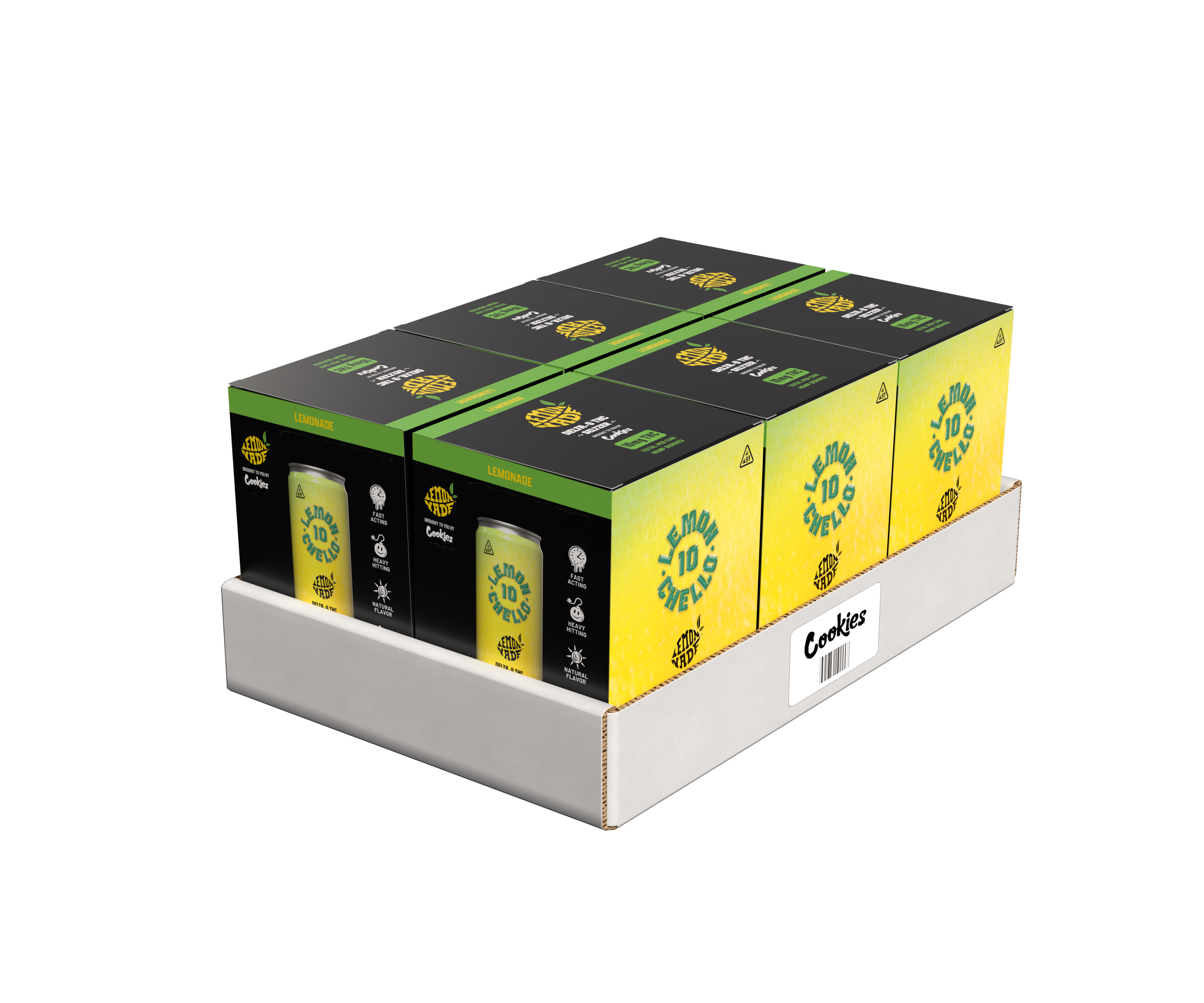 Delta 9/THC Seltzer Can 10mg - Lemonchello - 24 Pack