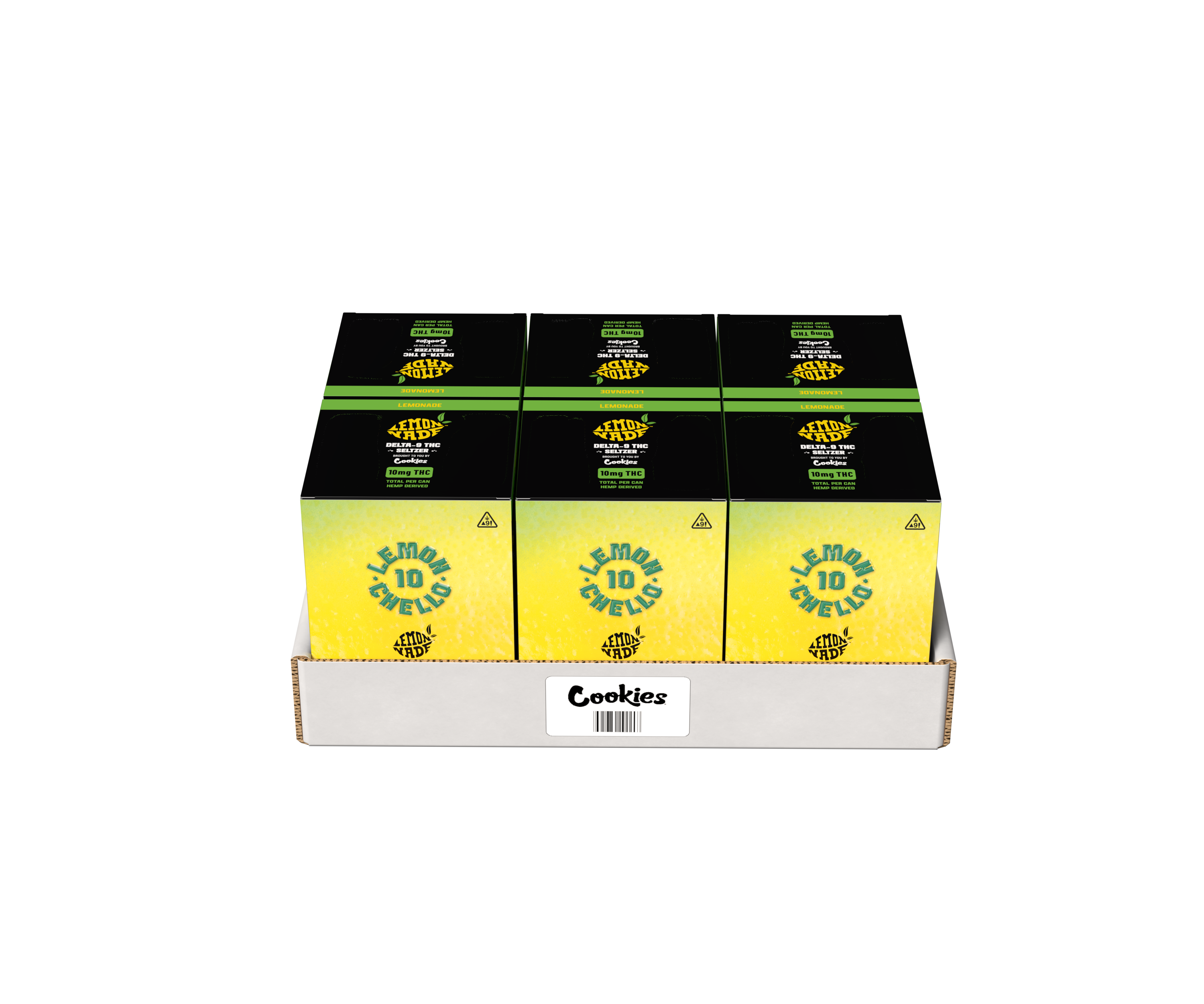 Delta 9/THC Seltzer Can 10mg - Lemonchello - 24 Pack