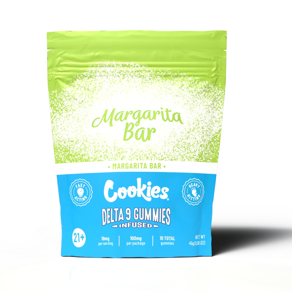 Cookies - Delta 9 Gummy 10mg - Margarita Bar - 10ct Bag - 10ct Pop Box