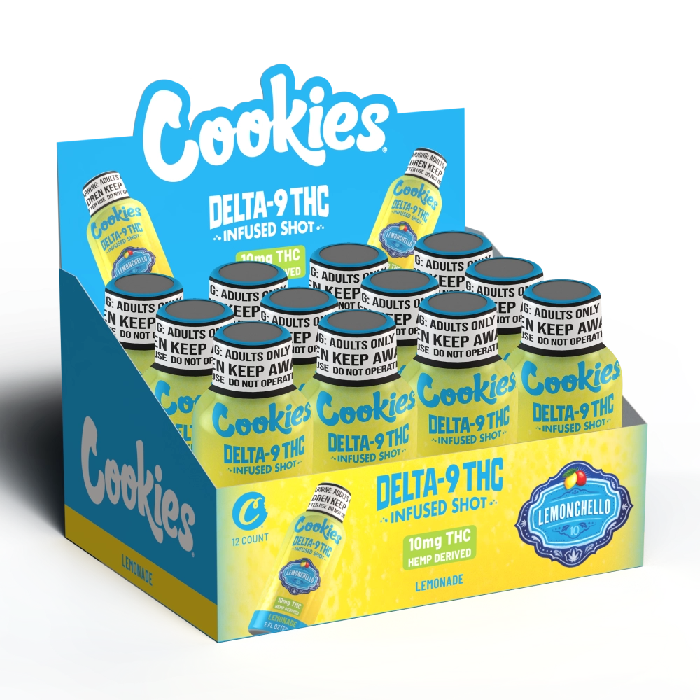 Cookies - D9/THC Infused Shot 10mg - Lemoncello - 12 pack