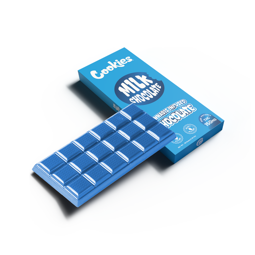 Cookies - Delta 9 Milk Chocolate Bar 150mg - Blue 10ct Pop Box