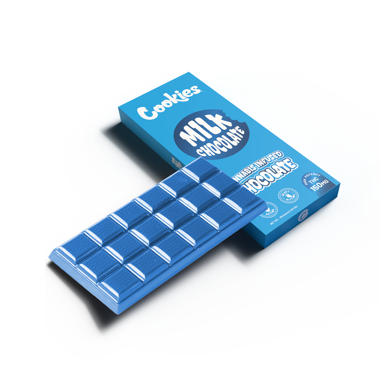 Cookies - Delta 9 Milk Chocolate Bar 150mg - Blue 10ct Pop Box