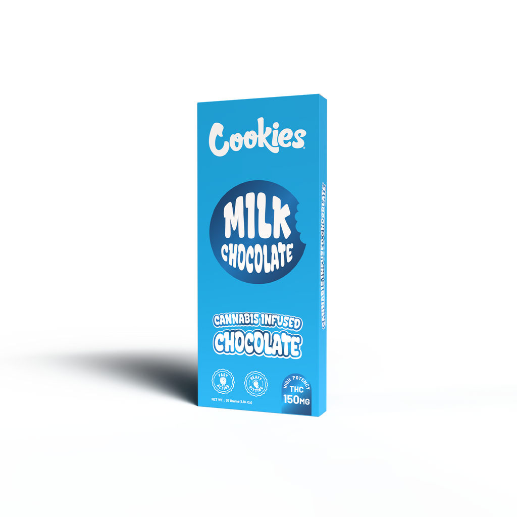 Cookies - Delta 9 Milk Chocolate Bar 150mg - Blue 10ct Pop Box