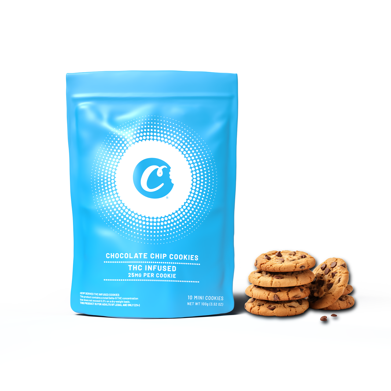 Delta 9 Chocolate Chip Cookie 25mg 6ct Pop Box