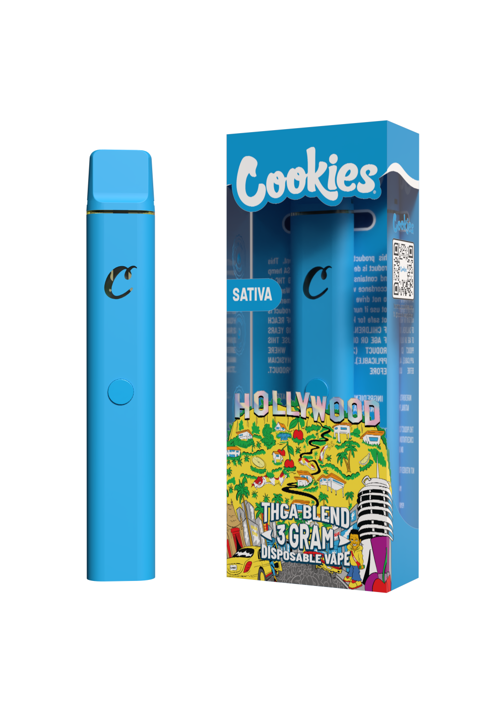 Cookies - THCA Disposable 3g - Hollywood - 5ct Pop Box