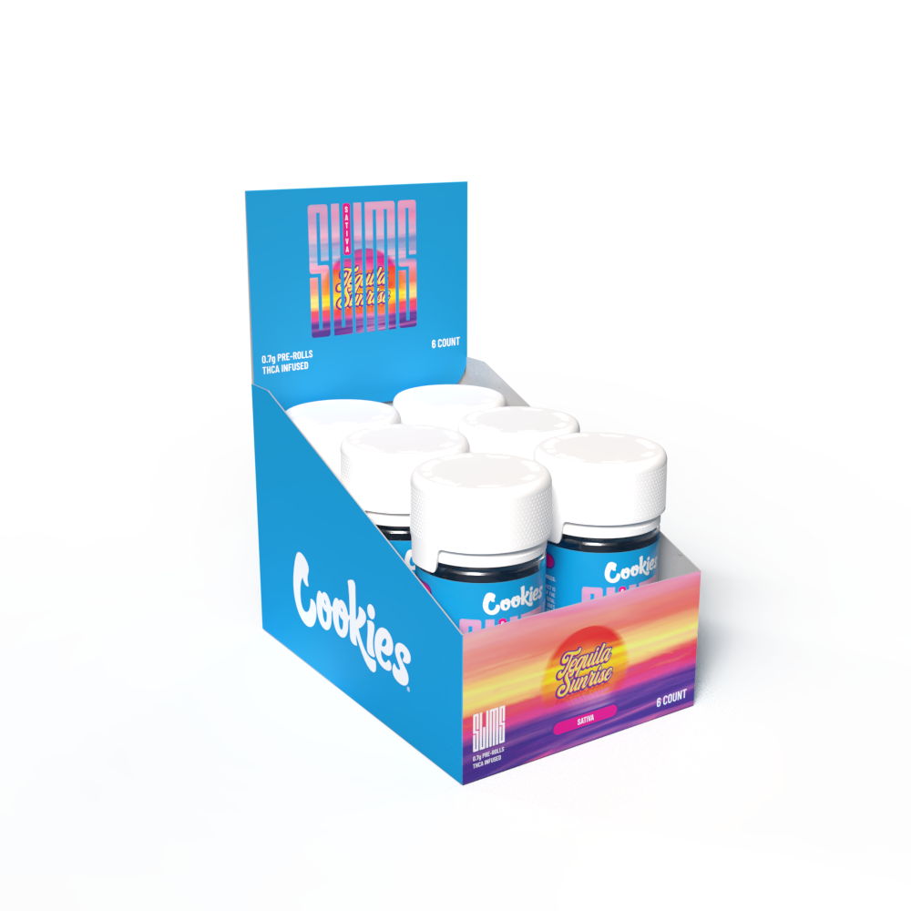 Cookies - THCA Infused Pre-Roll 0.7g - Tequila Sunrise - 5ct Jar - 6ct Pop Box