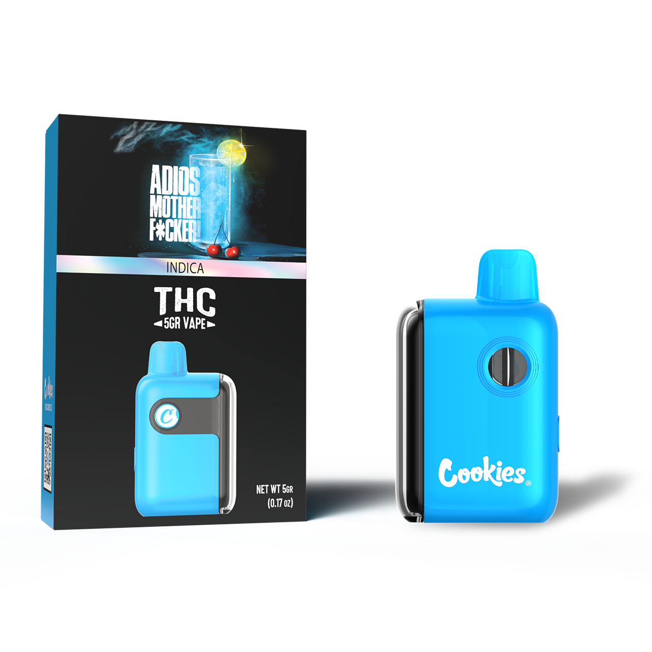 Cookies - THCA Disposable 5g - Adios MF - 5ct Pop Box