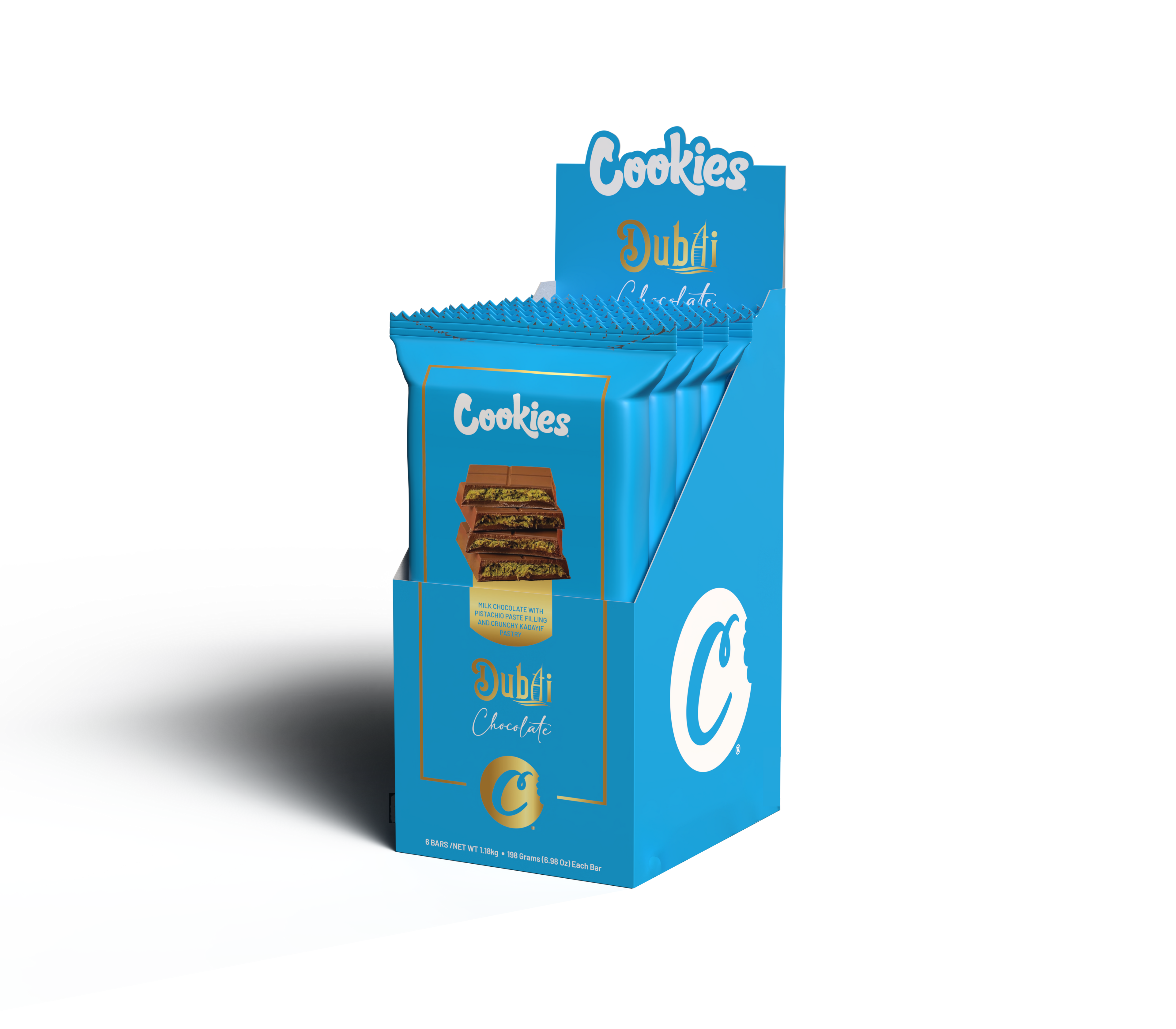 Cookies - Non-Infused Dubai Chocolate - 6ct Pop Box