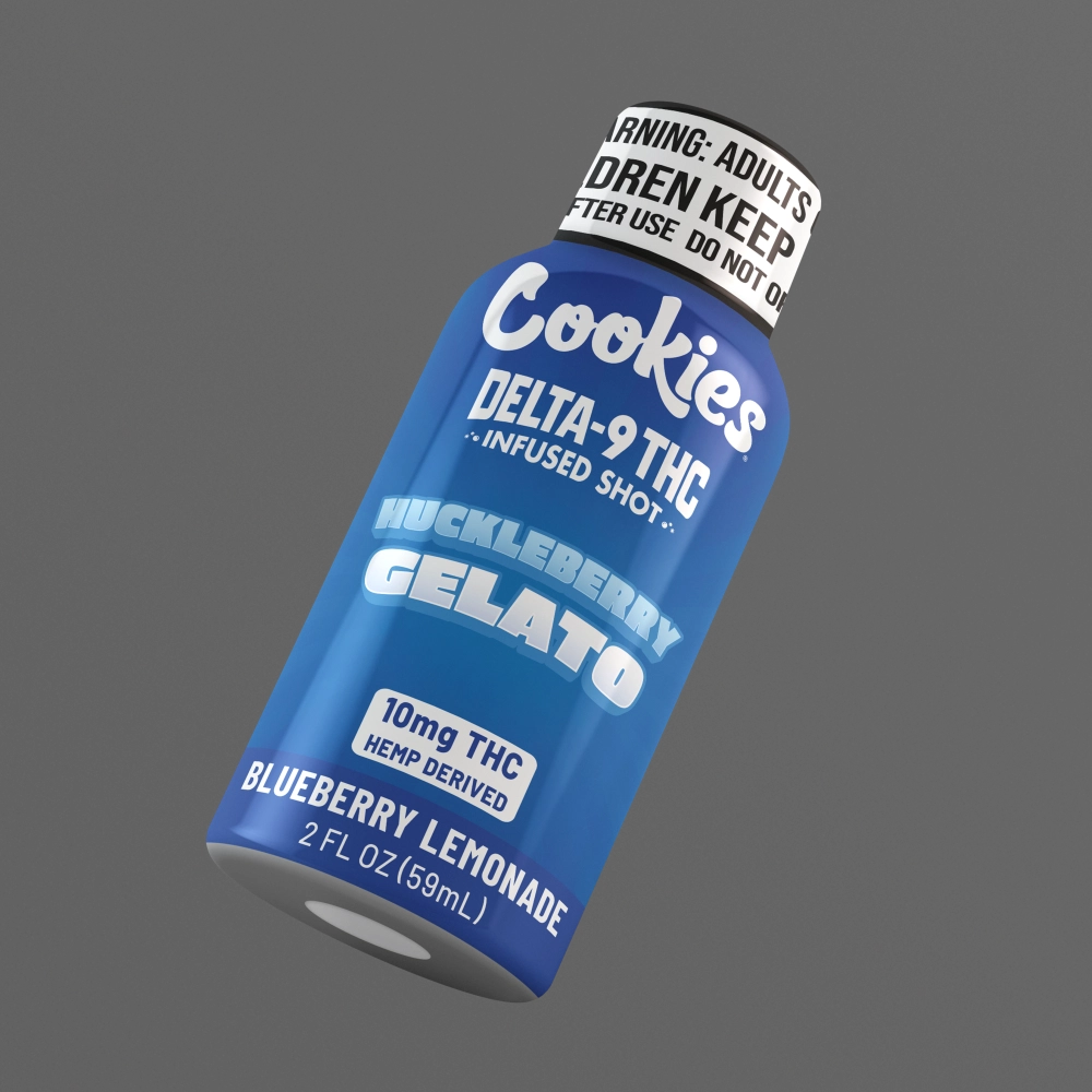 Cookies - D9/THC Infused Shot 10mg - Huckleberry Gelato - 12 Pack