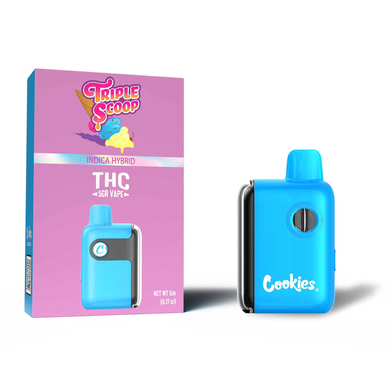 Cookies - THCA Disposable 5g - Triple Scoop - 5ct Pop Box