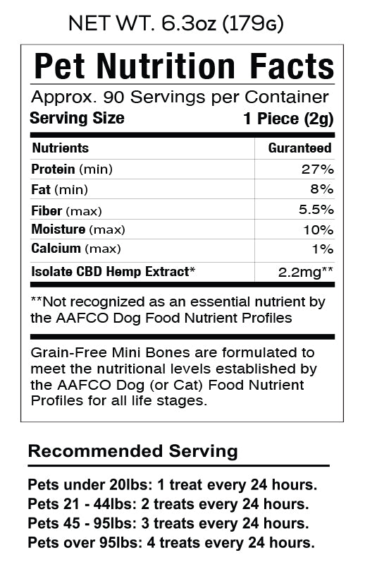 Cookies - CBD Pet Treat 16oz 200mg - Soft Chew - Bacon Bites