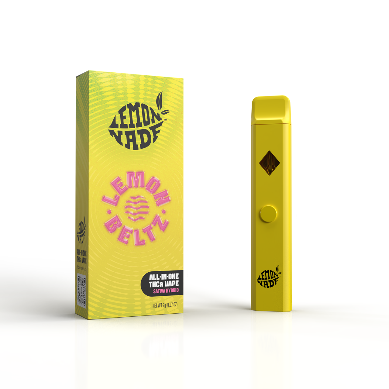 LemonNade - THCA Blend Disposable 2ml - Lemon Beltz - 10ct Pop Box