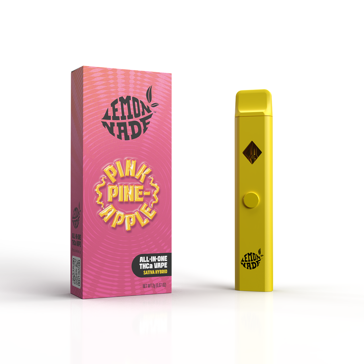 LemonNade - THCA Blend Disposable 2ml - Pink Pineapple - 10ct Pop Box
