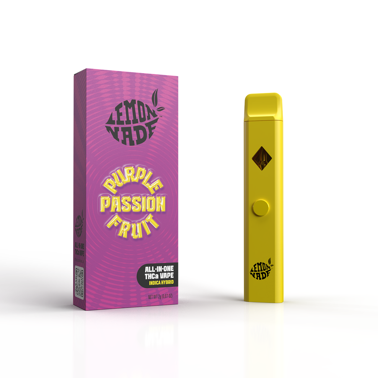 LemonNade - THCA Blend Disposable 2ml - Purple Passionfruit - 10ct Pop Box