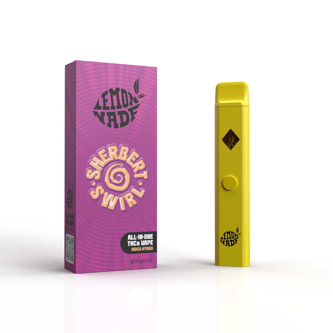 LemonNade - THCA Blend Disposable 2ml - Sherbert Swirl - 10ct Pop Box