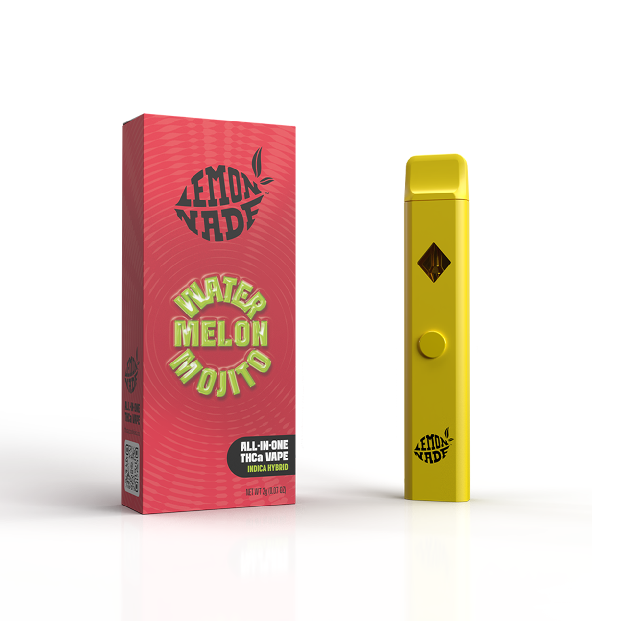 LemonNade - THCA Blend Disposable 2ml - Watermelon Mojito - 10ct Pop Box