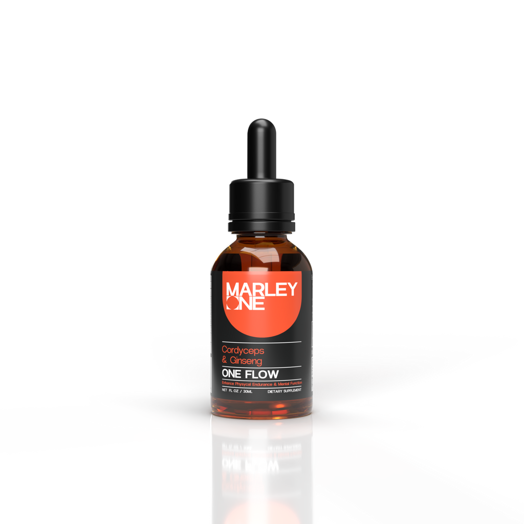 Marley One - Cordyceps & Ginseng Mushroom Tincture 30ml - One Flow - 6ct Pop Box