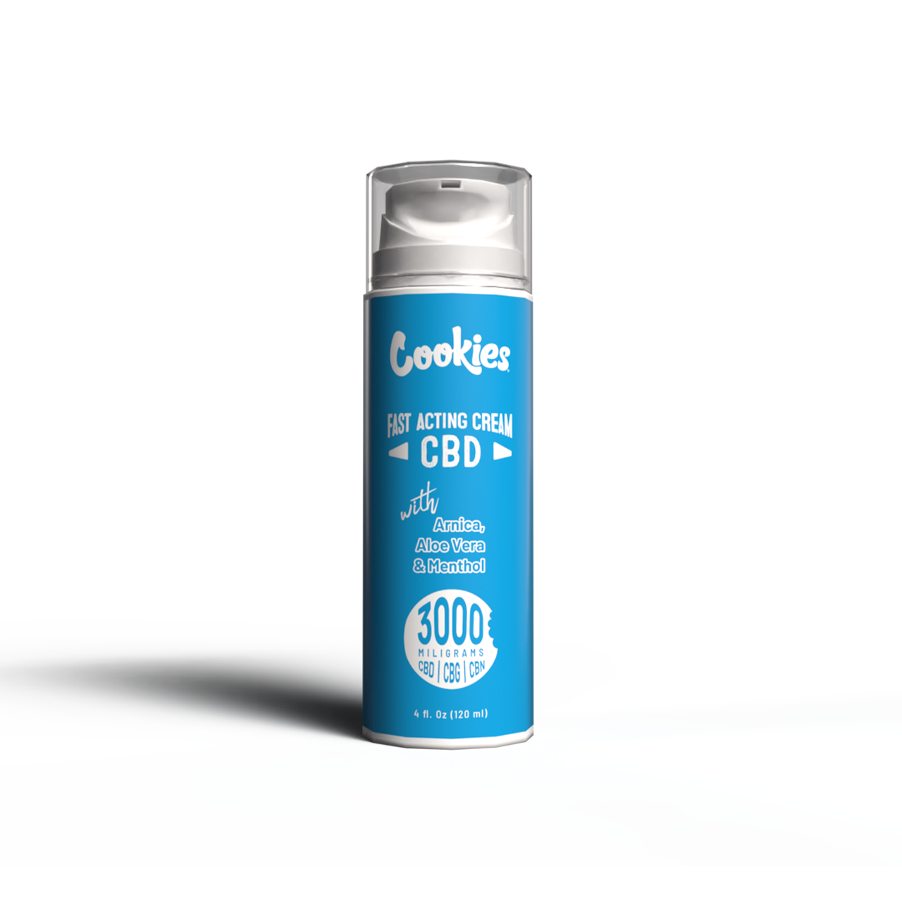 Cookies - CBD/CBG/CBN Cream 4oz 3000mg (1:1:1) w/ Menthol + Aloe Vera + Arnica - 6ct Pop Box