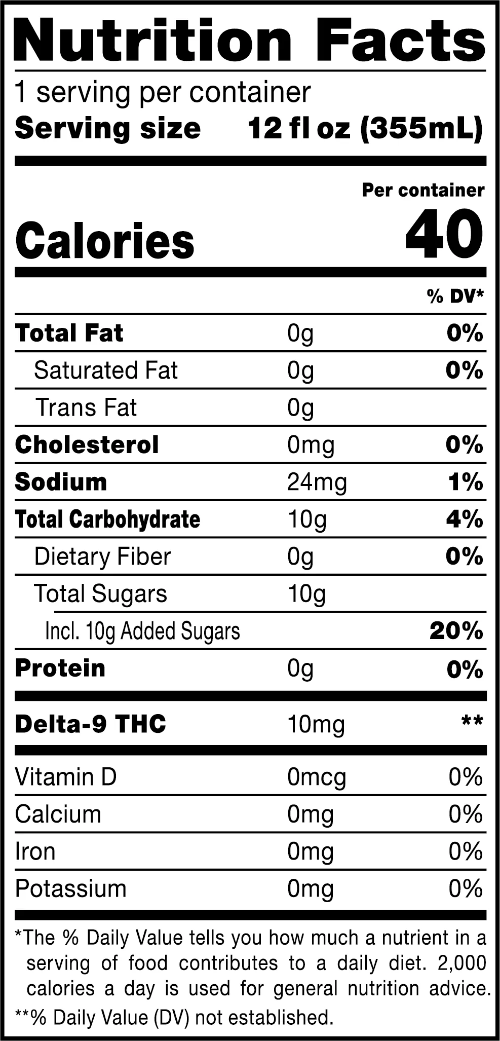 Cookies - Delta 9/THC Mocktail Can 10mg - Adios MF - 24 Pack