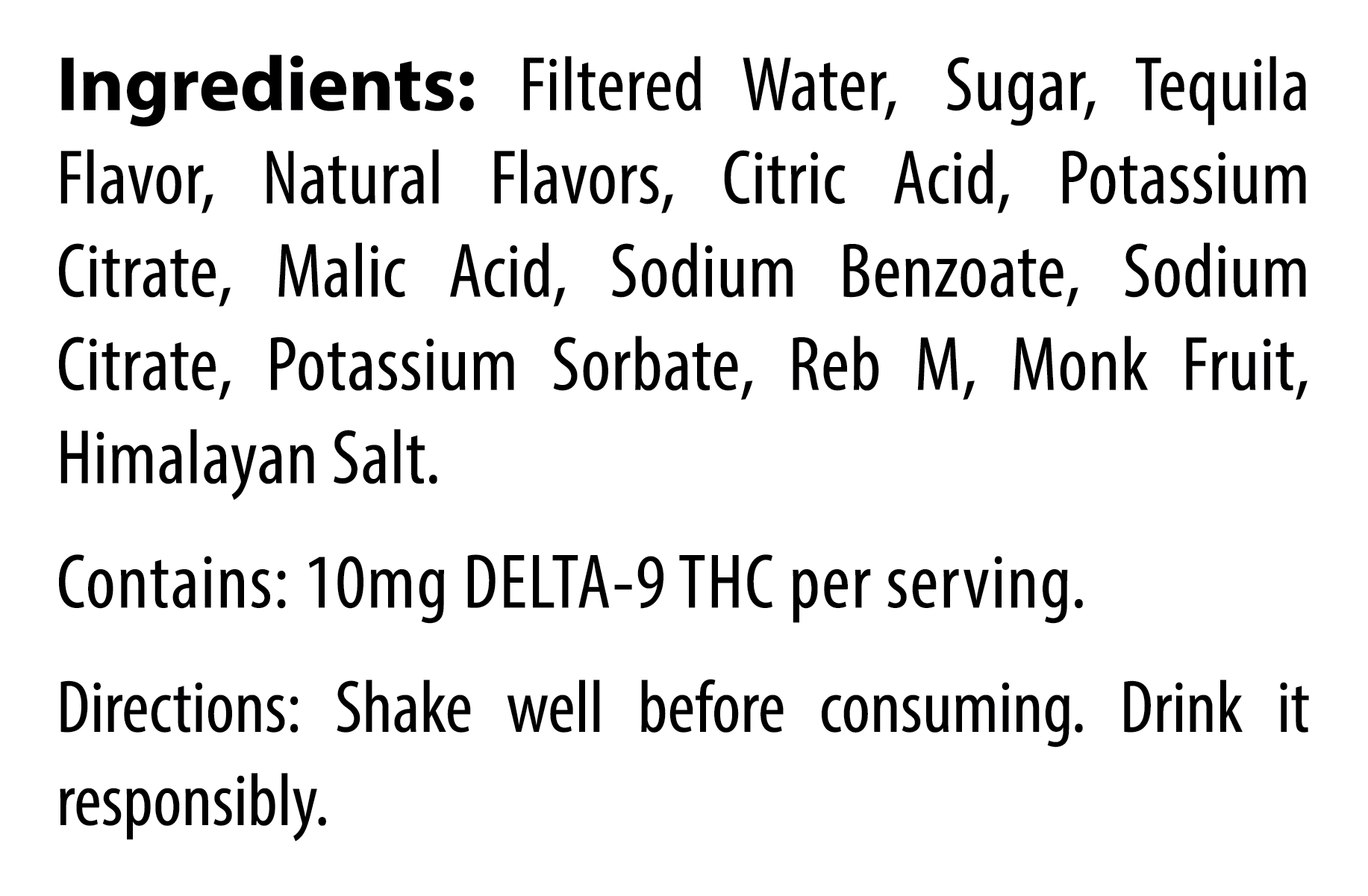 Cookies - D9/THC Infused Shot 10mg - Margarita Bar - 12 Pack