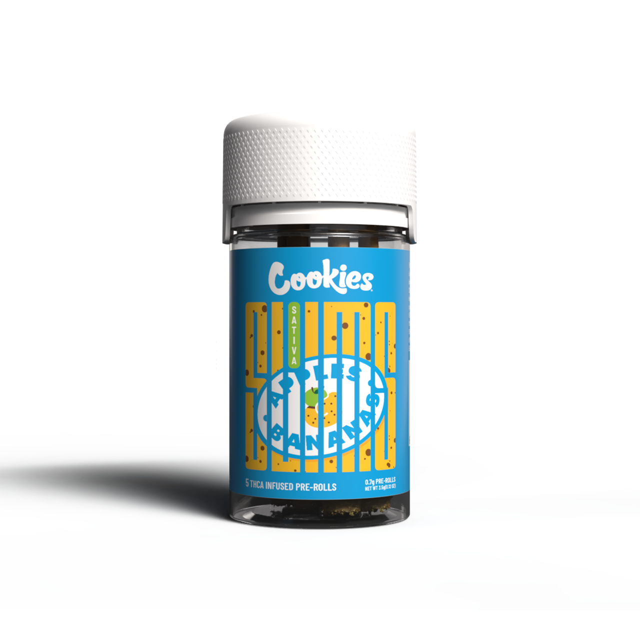 Cookies - THCA Infused Pre-Roll 0.7g - Apples & Bananas - 5ct Jar - 6ct Pop Box