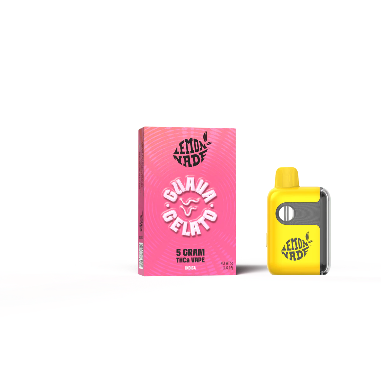 LemonNade - THCA Disposable 5g - Guava Gelato - 5ct Pop Box