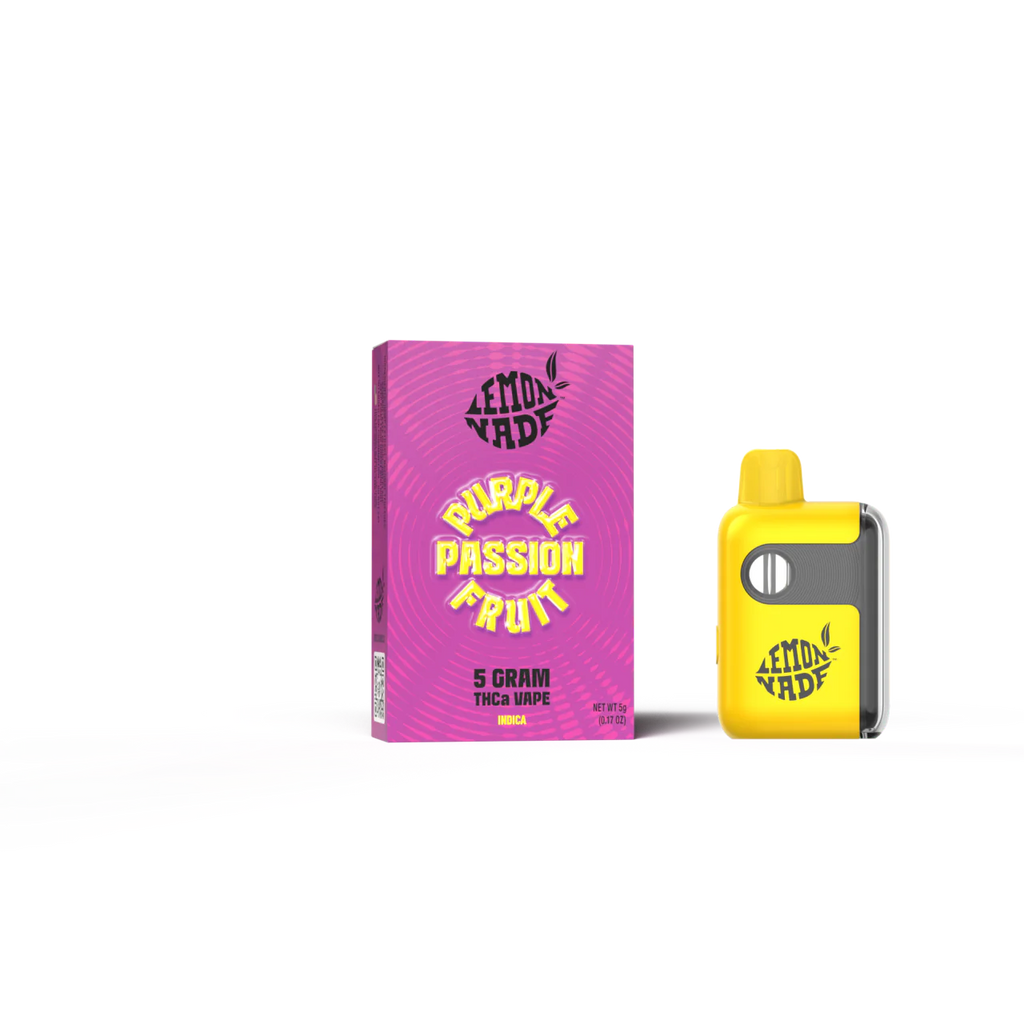 LemonNade - THCA Disposable 5g - Purple Passionfruit - 5ct Pop Box