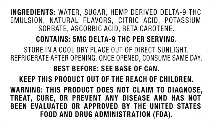 Cookies - Delta 9/THC Seltzer Can 10mg - California Lemonade - 24 Pack