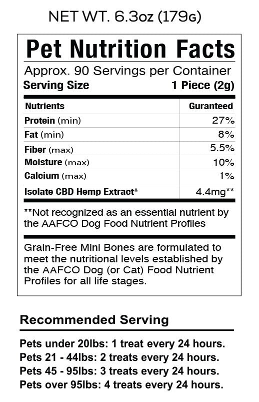Cookies - CBD Pet Treat 16oz 400mg - Soft Chew - Baked Bones