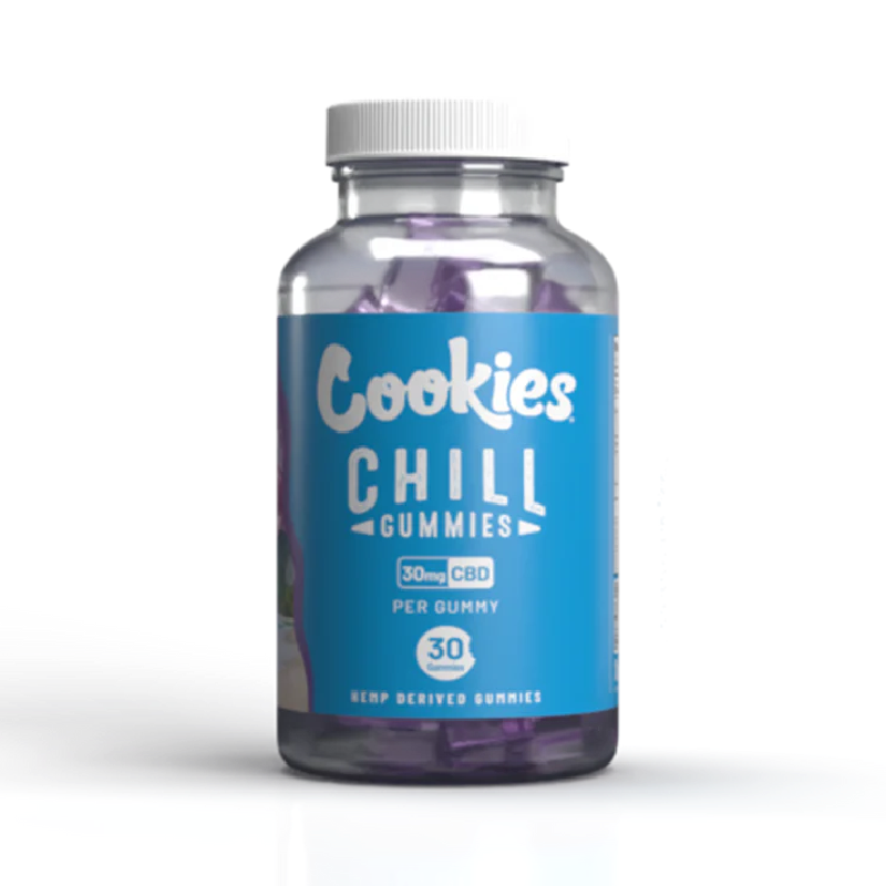 Cookies - CBD Gummy C-Shape 30mg - Hawaiian Rain 30ct Jar - 6ct Pop Box