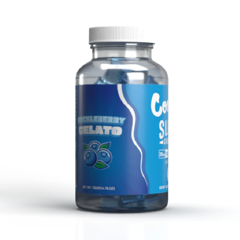 Cookies - CBD/CBN Gummy C-Shape 25mg/25mg - Huckleberry Gelato 30ct Jar - 6ct Pop Box